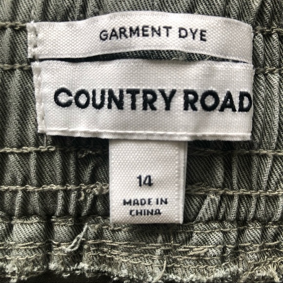 COUNTRY ROAD Khaki Jogger Relaxed Fit Elasticised Waist&Ankle Drawstring Size 14 - Picture 13 of 15